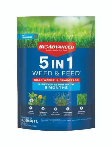 BioAdvanced 5 In 1 Weed and Feed, Granules